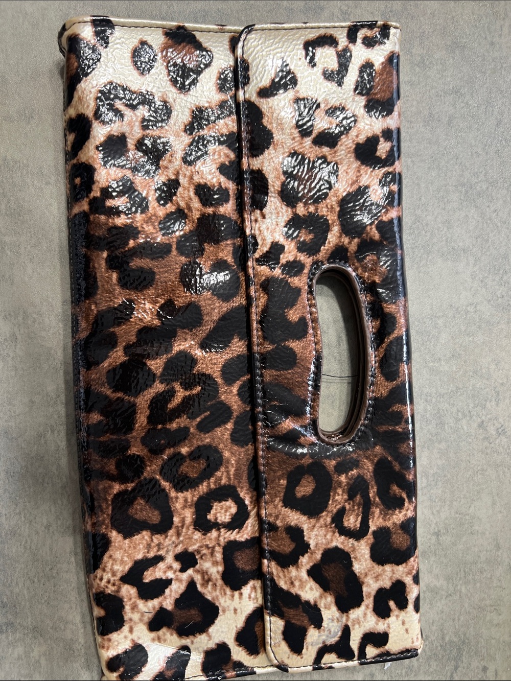 le chateau Leopard Print Mini Bag in Brown and Black